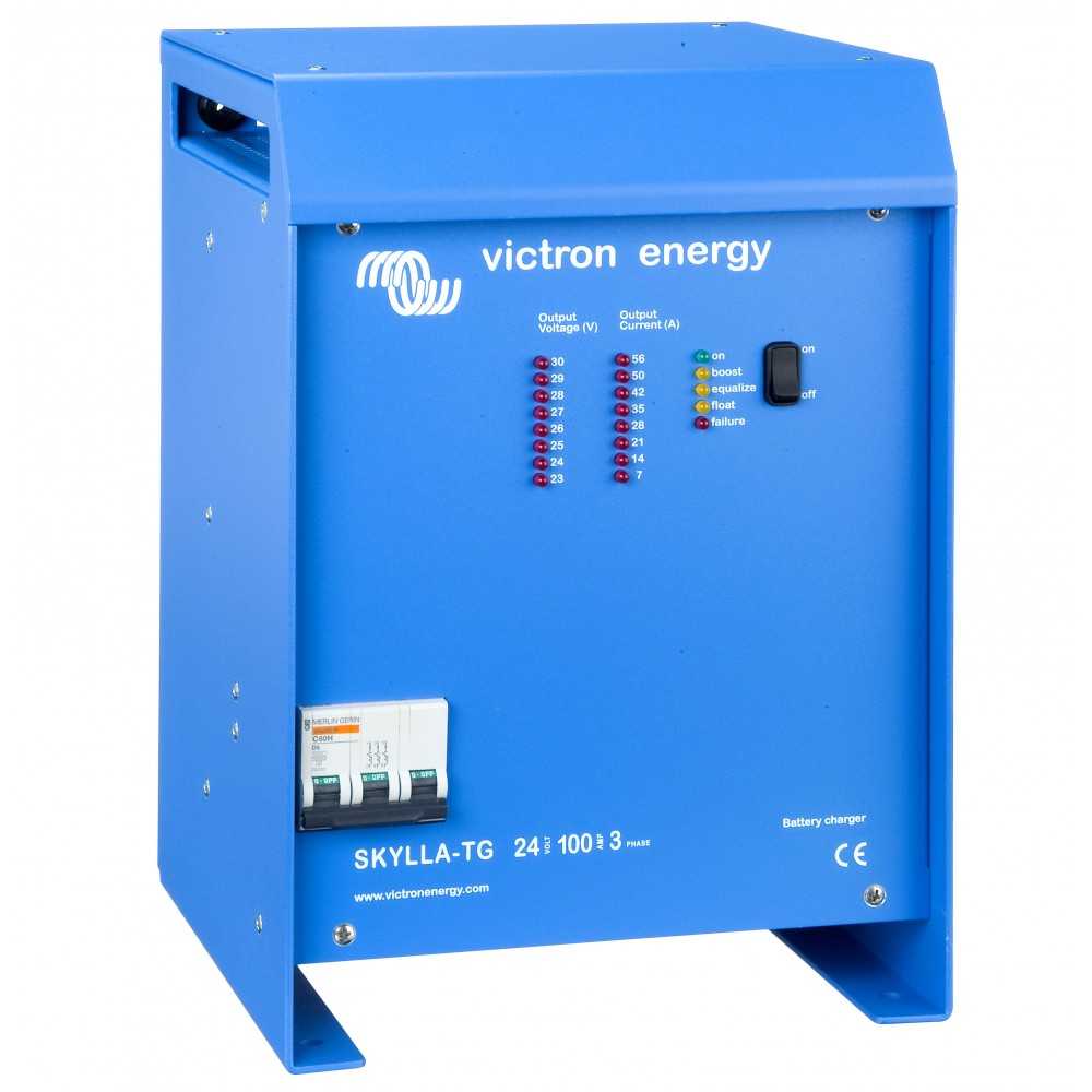 Victron Skylla-TG 24/100 3 phases Battery Charger 24V 100A 2 Outputs 100A + 4A battery bank 500/1000Ah