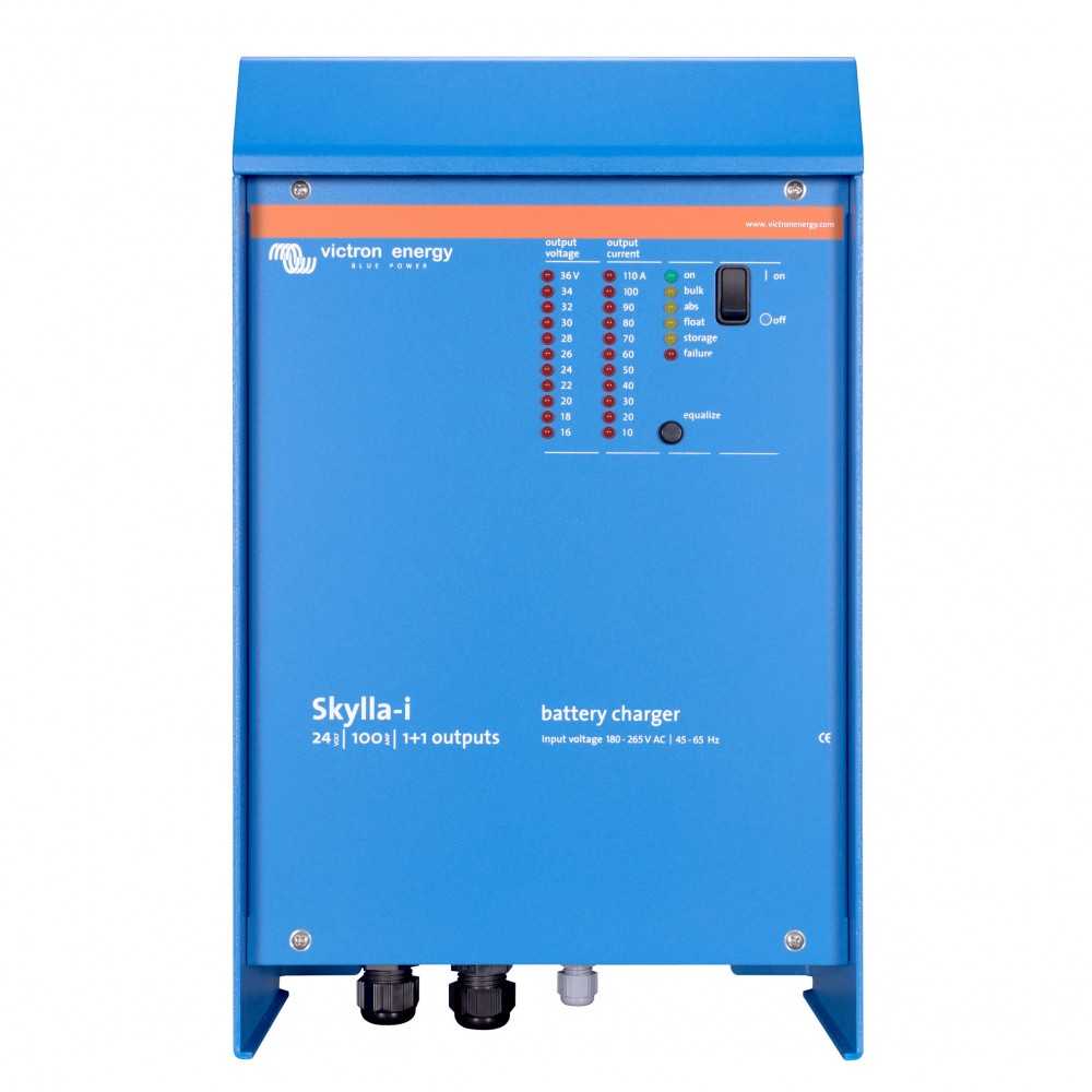 Victron Skylla-i 24/100/2 Caricabatterie 24V 100A due uscite 100A + 4A banco batterie 500/1000Ah