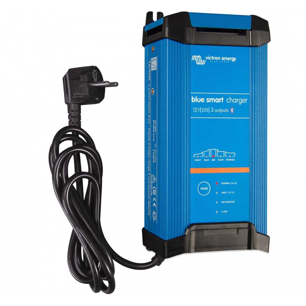 Victron Blue Smart 12/20/3 Wall Charger 12V 20A IP22 3 Outputs with Bluetooth
