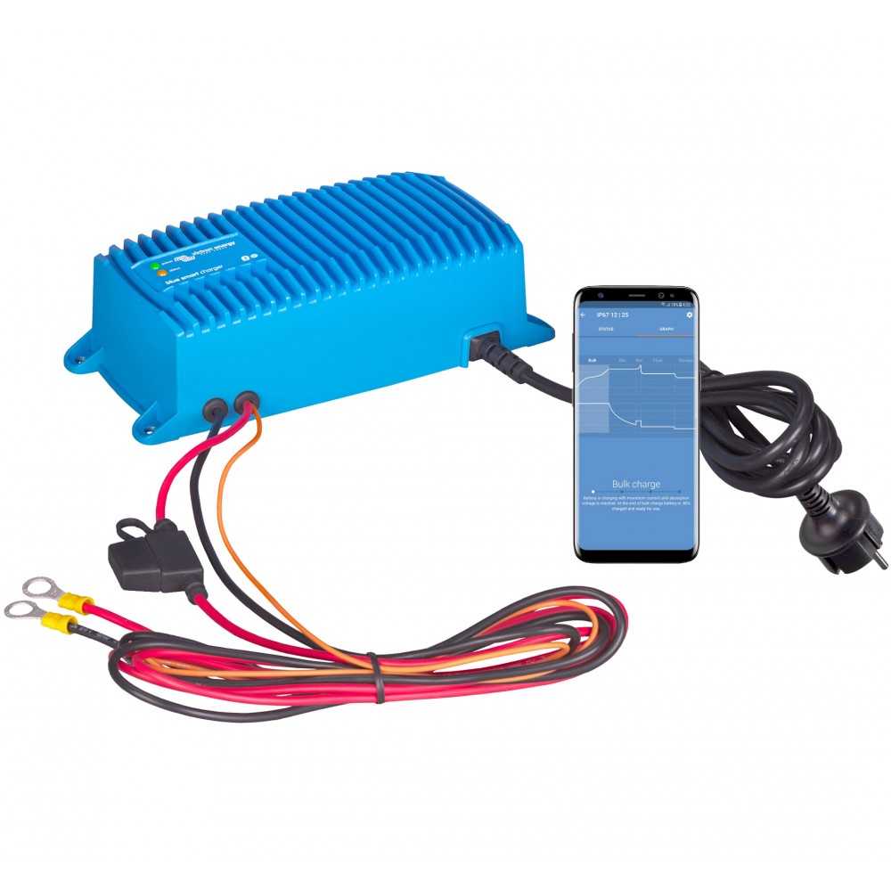 Victron Blue Smart Charger 12/13 Caricabatterie 12V 13A IP67 da parete con Bluetooth