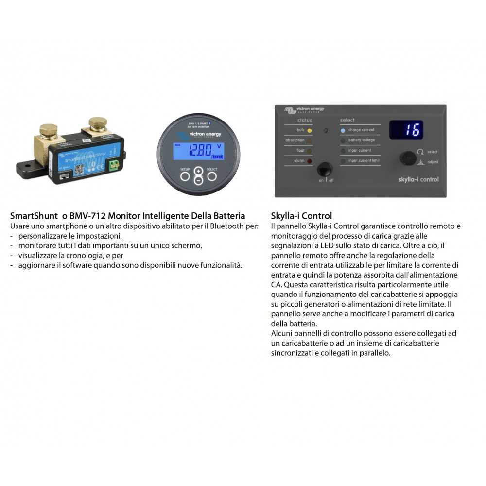 Victron Skylla-IP65 12/70 Battery charger 12V 70A 2 outputs 70A + 4A battery bank 400/800Ah