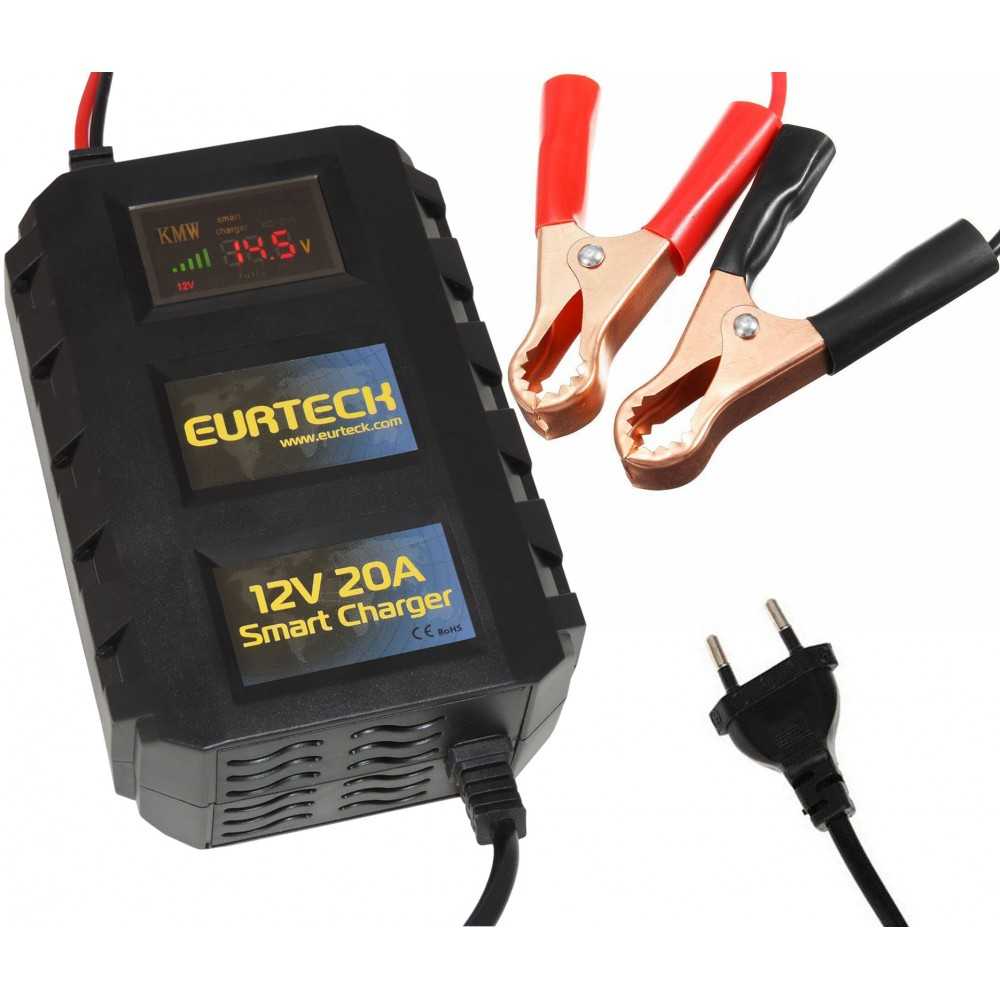 EUR 12V 20A Max Portable Battery Charger 110-240V Cars Motorcycles