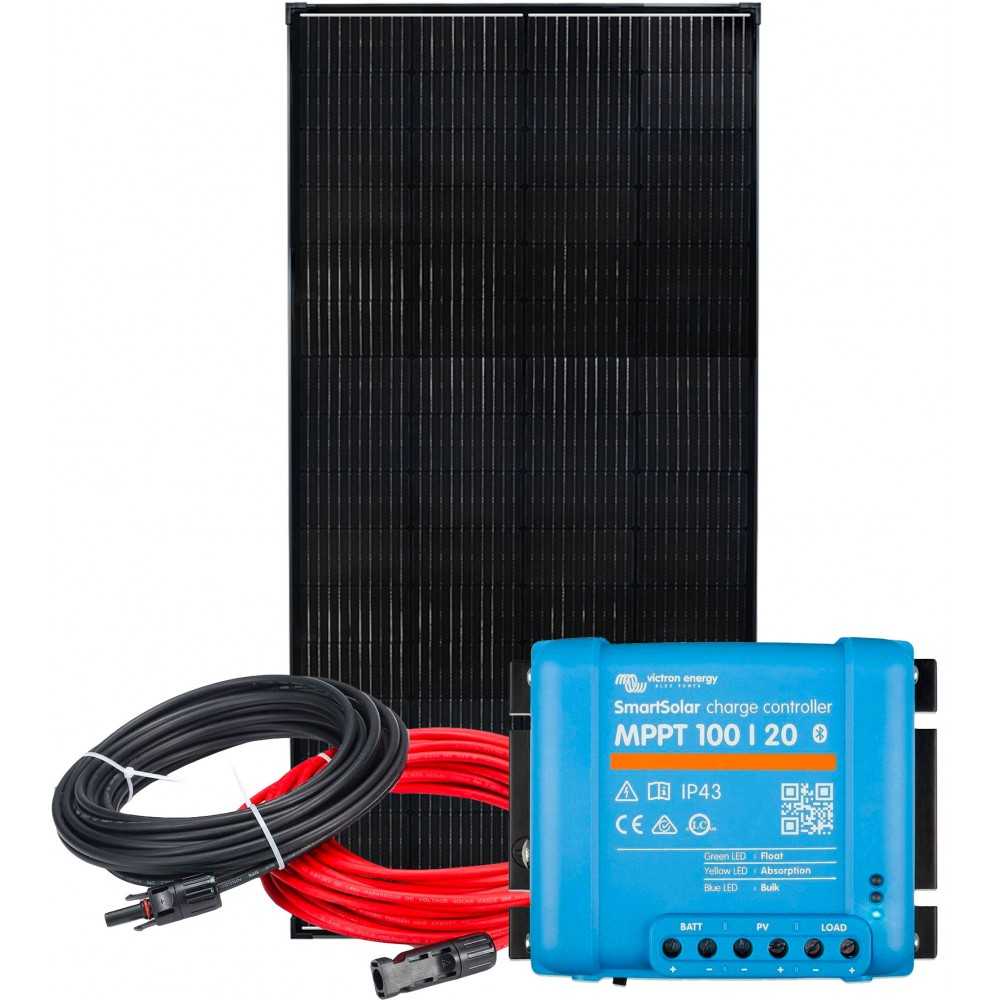 12V 230W Solar Kit with SmartSolar 20A MPPT Charger + Cable Kit