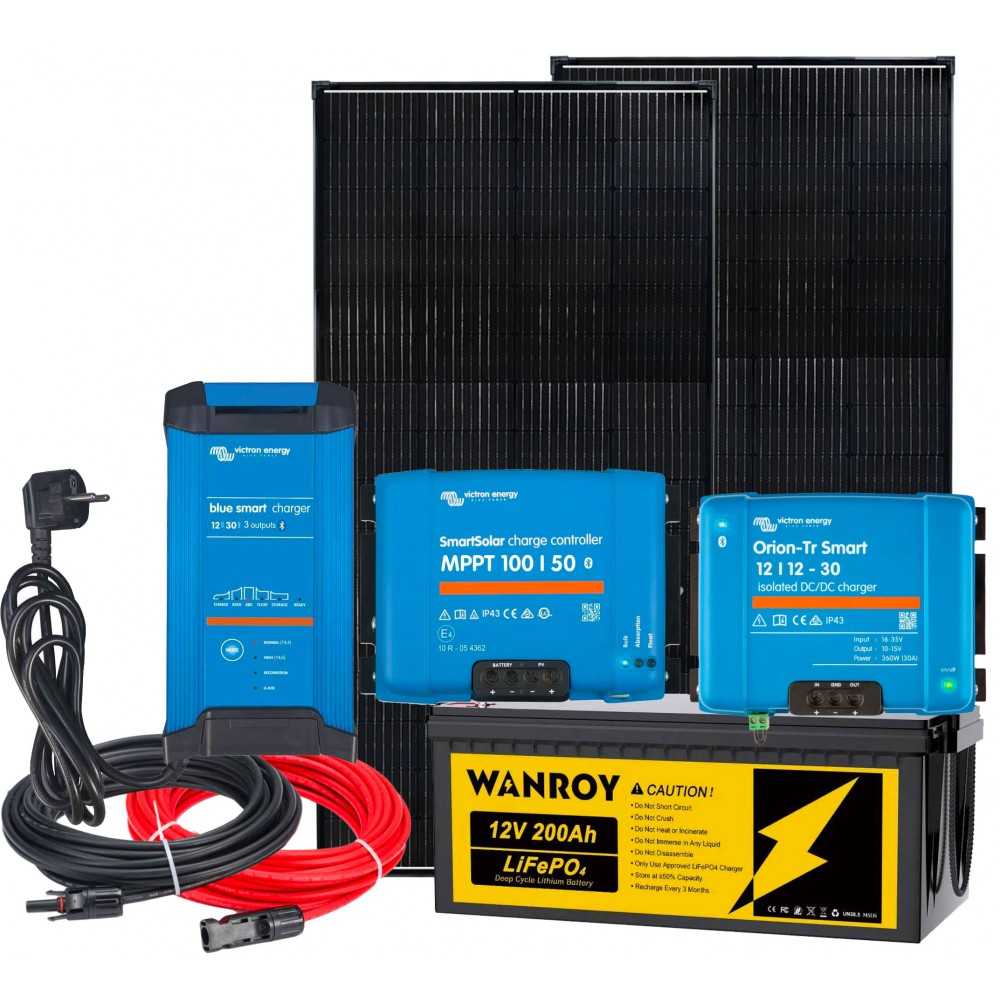 All-in-One 12V 460W N1 Boat RV Camper Van Photovoltaic Kit