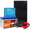 Kit Camper 12V 240W con Regolatore MPPT 20A Batteria AGM 100Ah + Kit Cavi