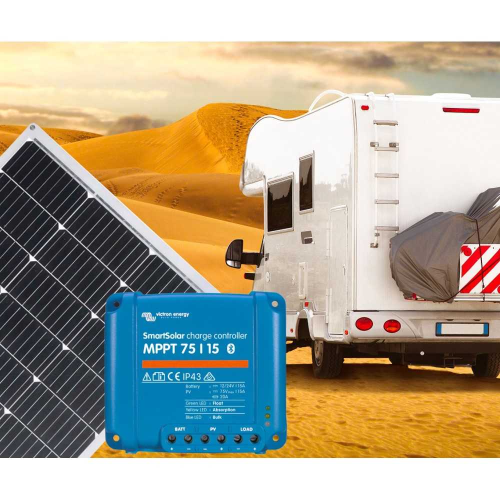 12V 150W Flexible Solar Kit + 15A MPPT SmartSolar Charger + Cable Kit