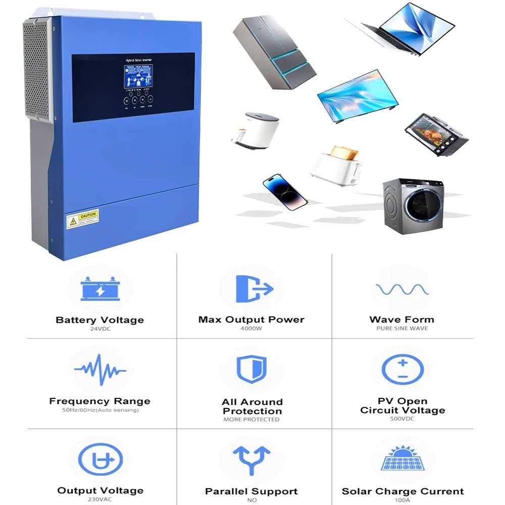 Kit Fotovoltaico 24V 1,6kW Inverter 3,6kW e Batterie LiFePo4 3.84Kwh