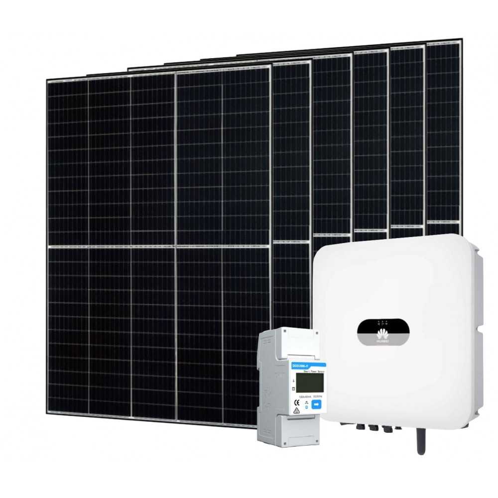 Kit Monofase 2.46kW con Inverter Ibrido Huawei SUN2000-2KTL-L1 Predisposto Accumulo