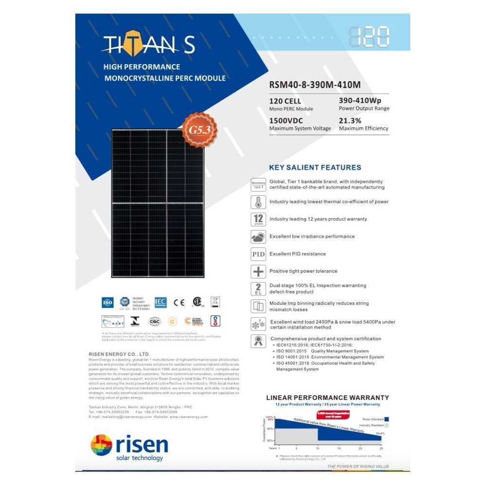 Kit Fotovoltaico 3.69kW monofase con Inverter Solis S6-GR1P3K-M 3kW + Quadri per connessione in rete