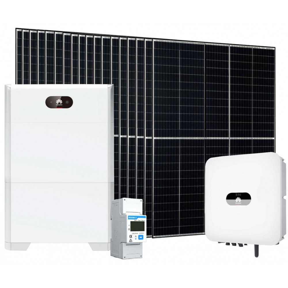 Kit On Grid Monofase 7.38kW Huawei con Inverter 6kW + Batteria 10kWh + Meter 100A