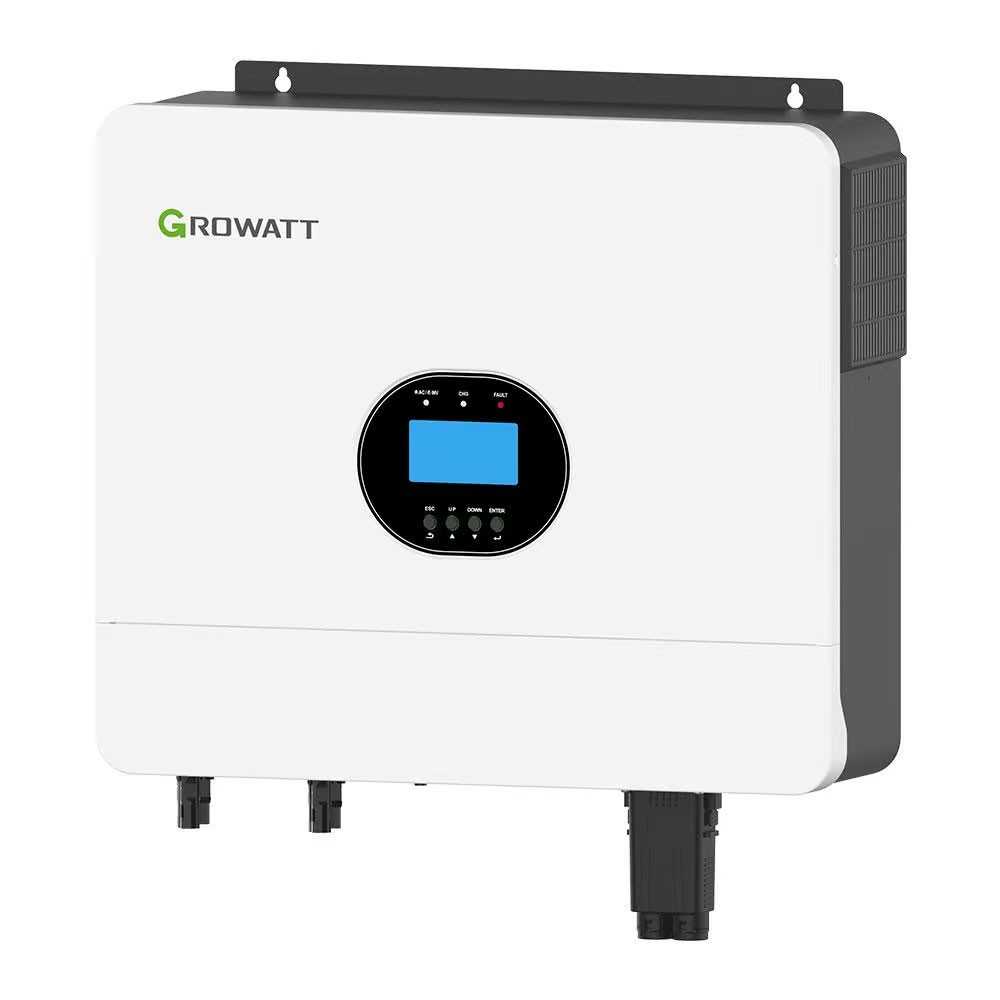 Growatt SPF 6000 ES Plus 6kW 48Vdc Single Phase Hybrid Inverter Off-grid All in One