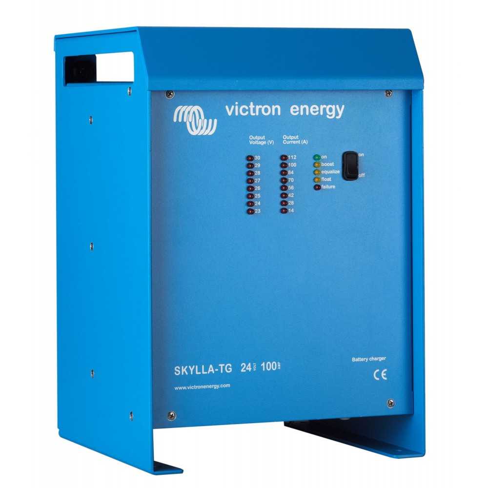 Victron Skylla-TG 24/100 Caricabatterie 24V 100A 2 Uscite 100A + 4A banco batterie 500/1000Ah