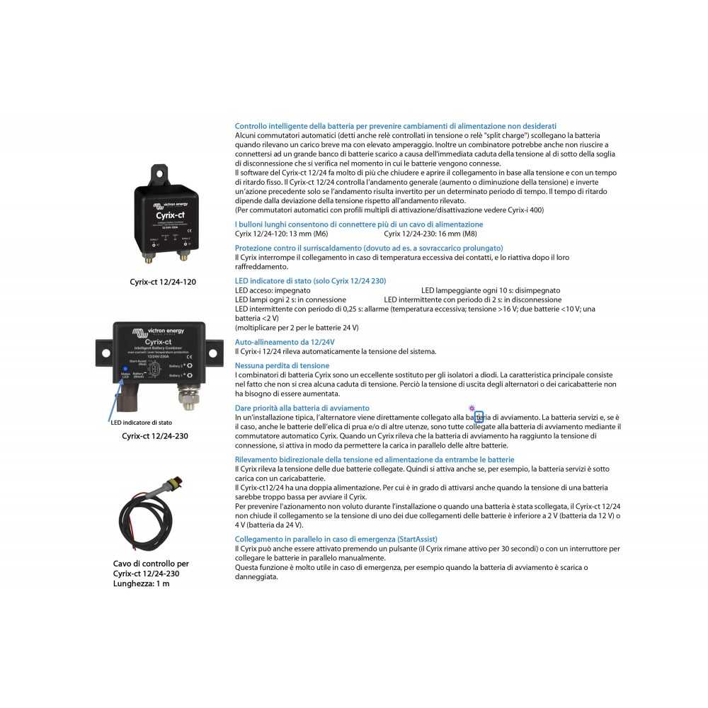 Victron Cyrix-ct 12/24V-120A Intelligent battery combiner