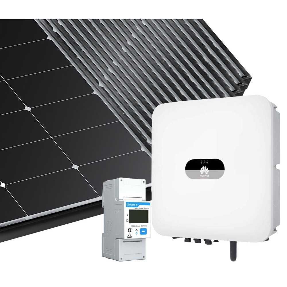 6kW 6880W Single Phase On-Grid photovoltaic kit Huawei Inverter Battery Ready