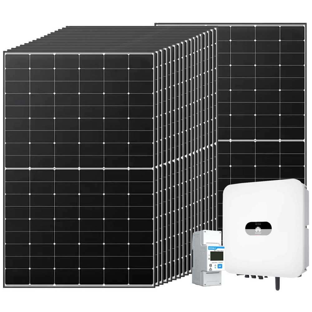 Kit fotovoltaico 6kW 8100W Monofase On Grid Inverter Huawei Ibrido Predisposto Batteria