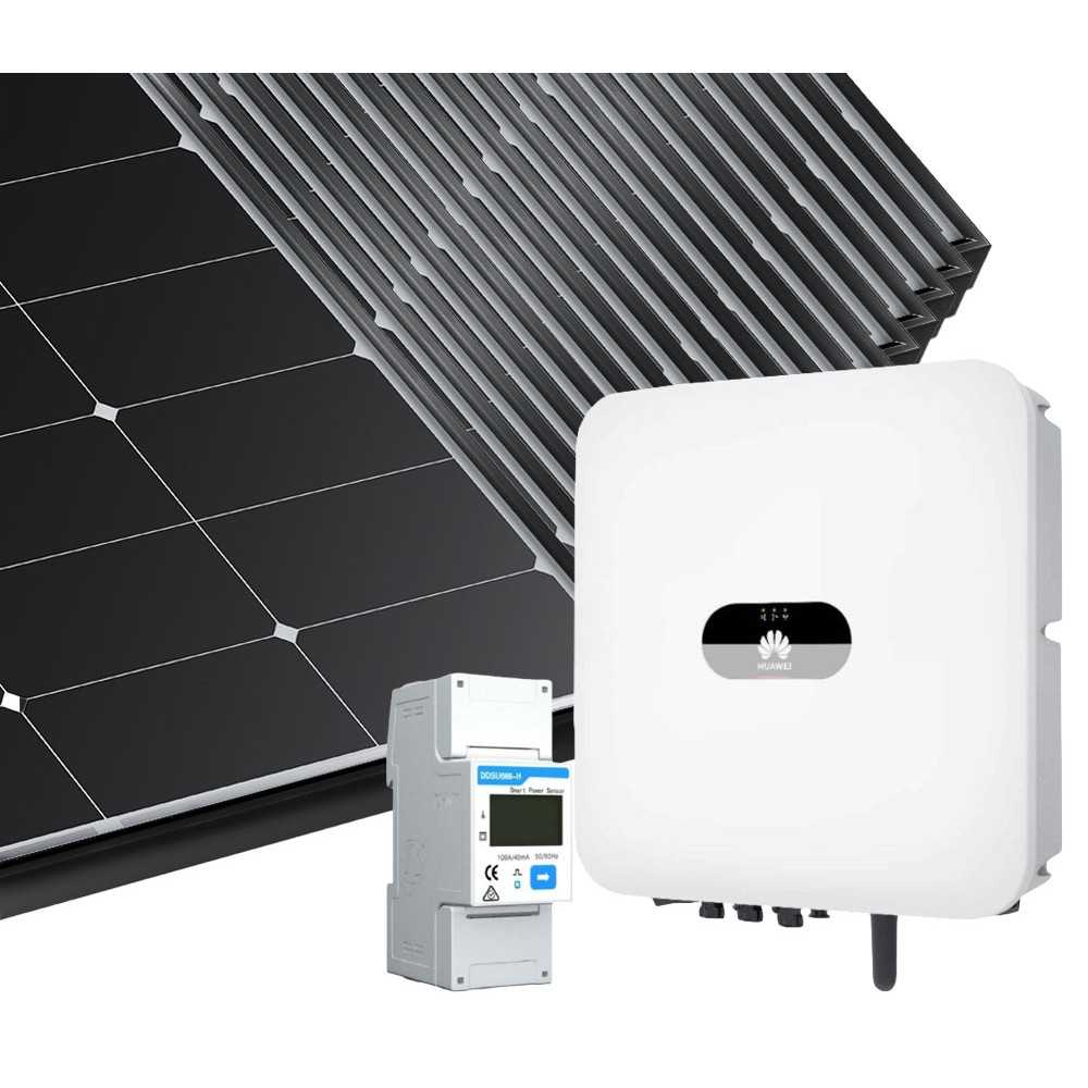 6kW 7740W Single Phase On-Grid photovoltaic kit Huawei Inverter Battery Ready