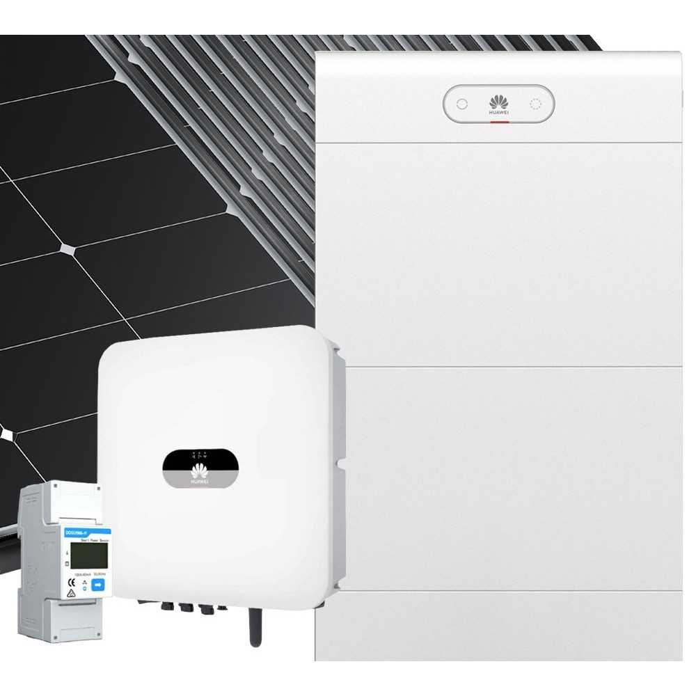 Kit fotovoltaico 6kW 9000W Monofase On Grid con Accumulo Batteria Huawei 21kW