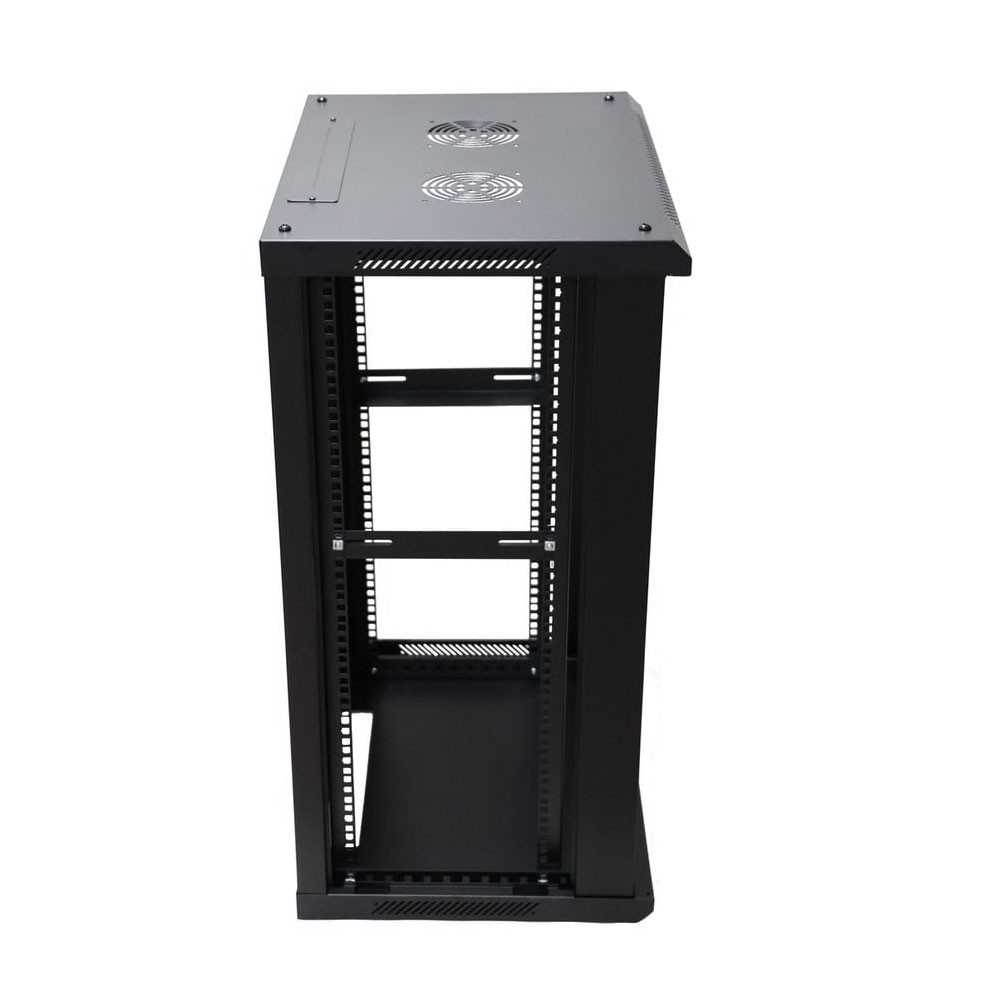 18U 600x600 Black Rack Cabinet for wall or rack mounting 600x600x910mm