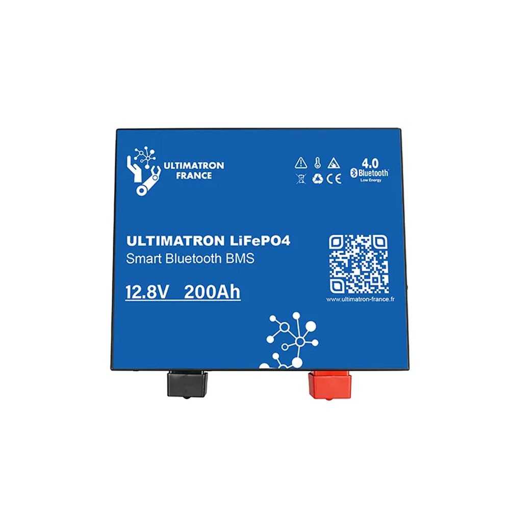 Ultimatron LiFePO4 12V 200Ah ULM-12-200 METAL Batteria al Litio BMS Smart Bluetooth 2560Wh