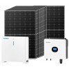 Kit fotovoltaico 6kW 6880W Monofase Off-Grid con accumulo 5kW Growatt Wanroy Per baita o casa isolata