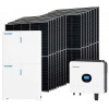 Kit fotovoltaico 6kW 6560W Monofase Off-Grid con accumulo 10kW Growatt Wanroy Per baita o casa isolata