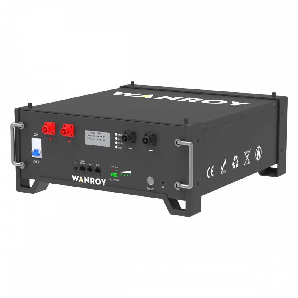 Wanroy WY48150 100Ah 51.2V 5.12kWh LiFePO4 Battery