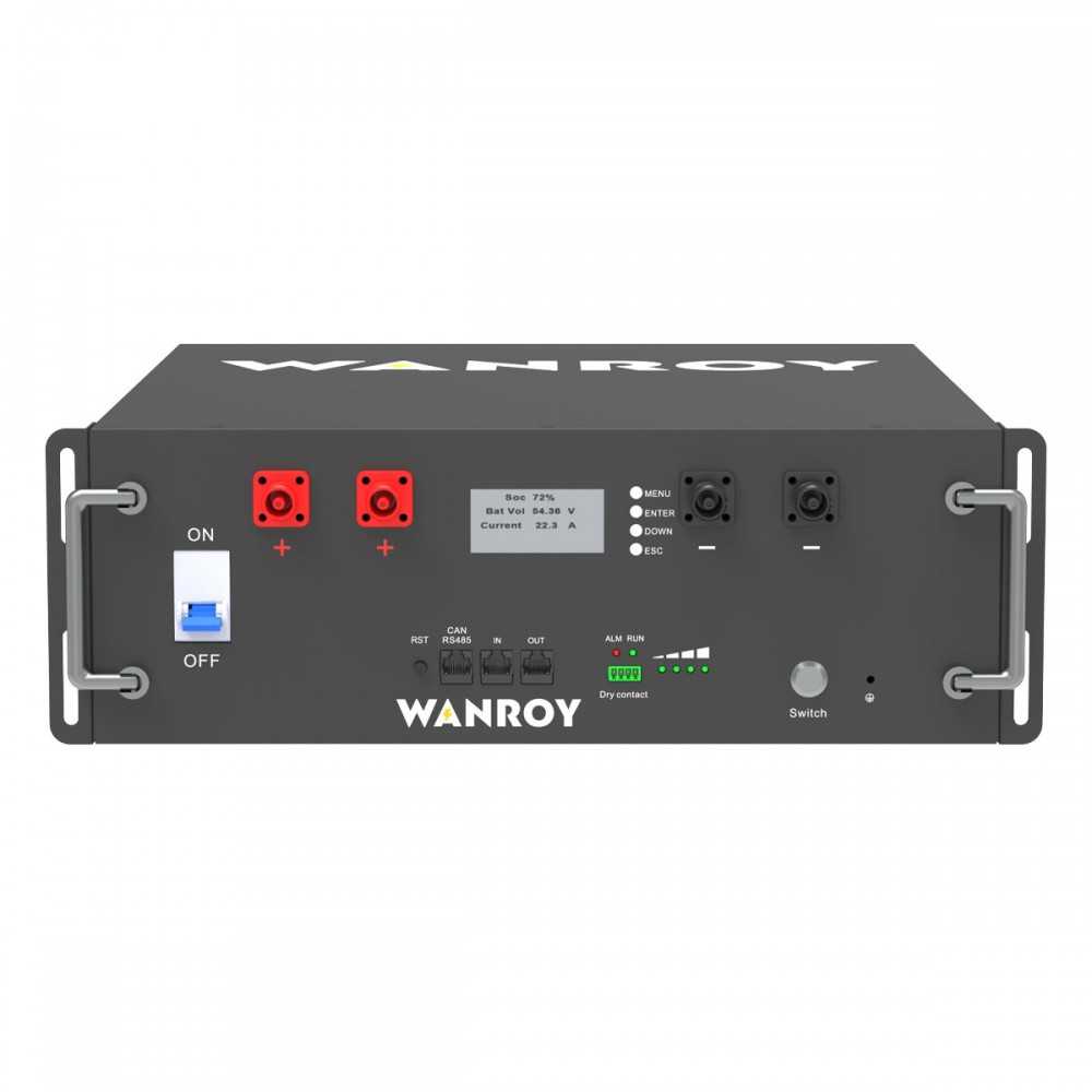 Wanroy WY48150 100Ah 51.2V 5.12kWh Batteria al litio LiFePO4