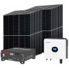 Kit fotovoltaico 6kW 6560W Monofase OFF Grid con accumulo 5kW Growatt Wanroy RACK Per baita o casa isolata