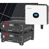 Kit fotovoltaico 6kW 6560W Monofase OFF Grid con accumulo 10kW Growatt Wanroy RACK Per baita o casa isolata