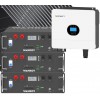 Kit fotovoltaico 6kW 7740W Monofase Off-Grid con accumulo 15kW Growatt Wanroy RACK Per baita o casa isolata