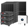 6kW 7740W Single Phase Off-Grid Photovoltaic Kit with 15kW Growatt Wanroy RACK Battery Storage