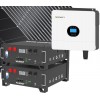 Kit fotovoltaico 6kW 7740W Monofase Off-Grid con accumulo 10kW Growatt Wanroy RACK Per baita o casa isolata