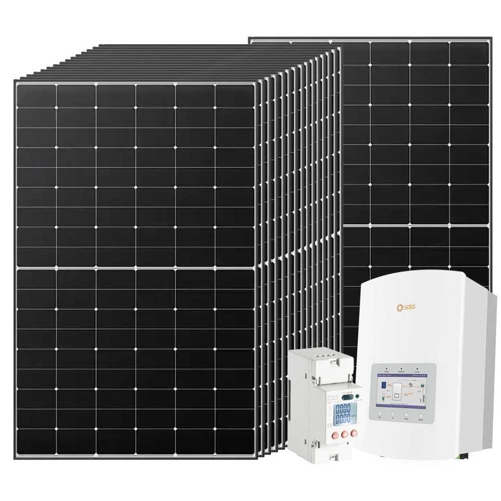 Kit fotovoltaico 6kW 6880W Monofase OnGrid Inverter SOLIS con Backup Predisposto Batteria