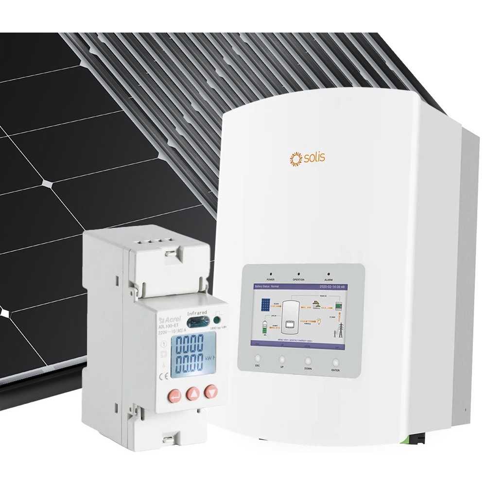 Kit fotovoltaico 6kW 7740W Monofase OnGrid Inverter SOLIS con Backup Predisposto Batteria