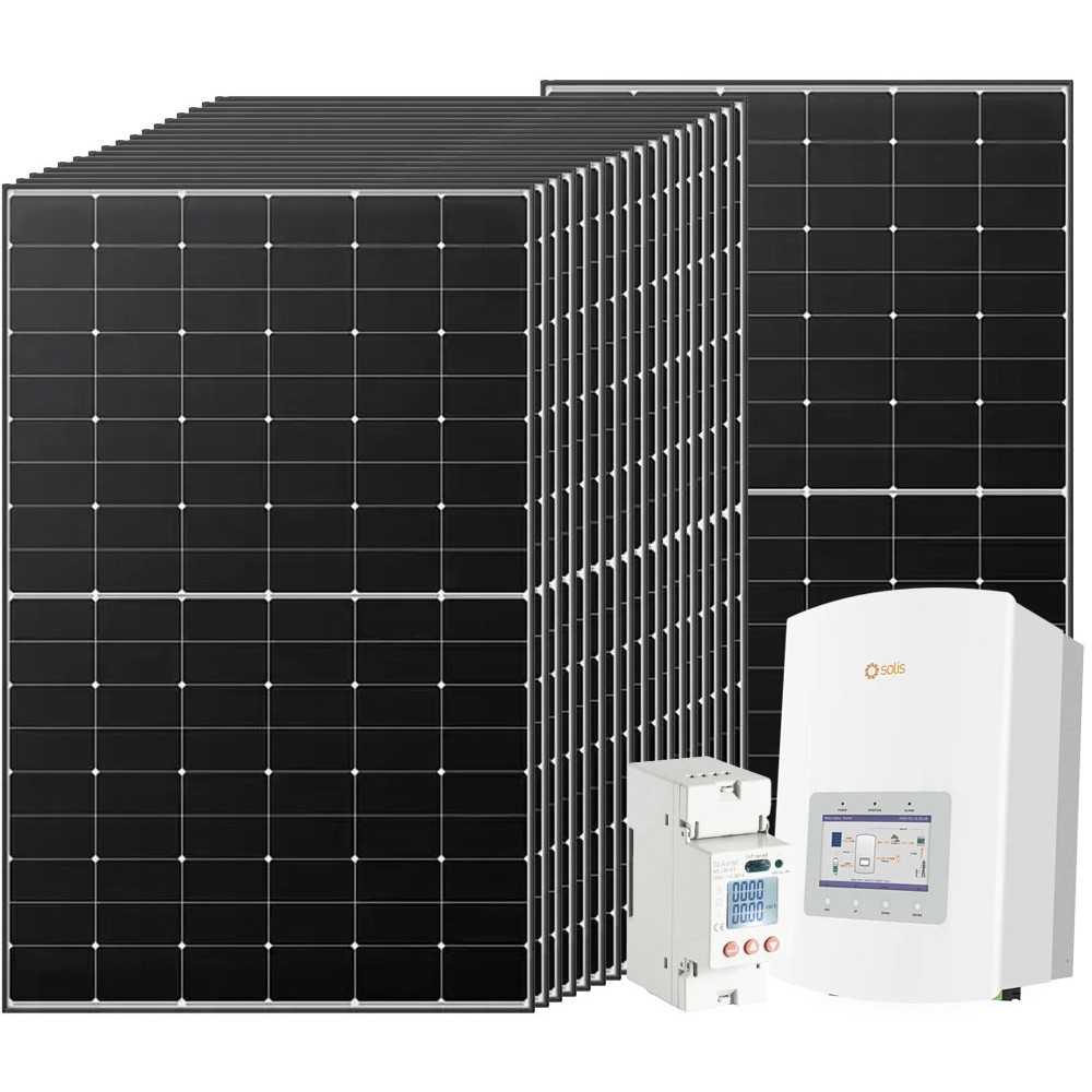 Kit fotovoltaico 6kW 8100W Monofase On Grid Inverter Solis IBRIDO con Backup Predisposto Batteria