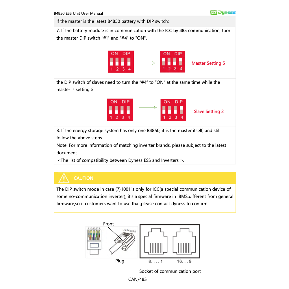 Dyness B4850 Batteria LiFePO4 2.4kW 48V con BMS min4pz