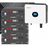 Kit fotovoltaico 6kW 7740W Monofase Off-Grid con accumulo 20kW Growatt Wanroy RACK Per baita o casa isolata