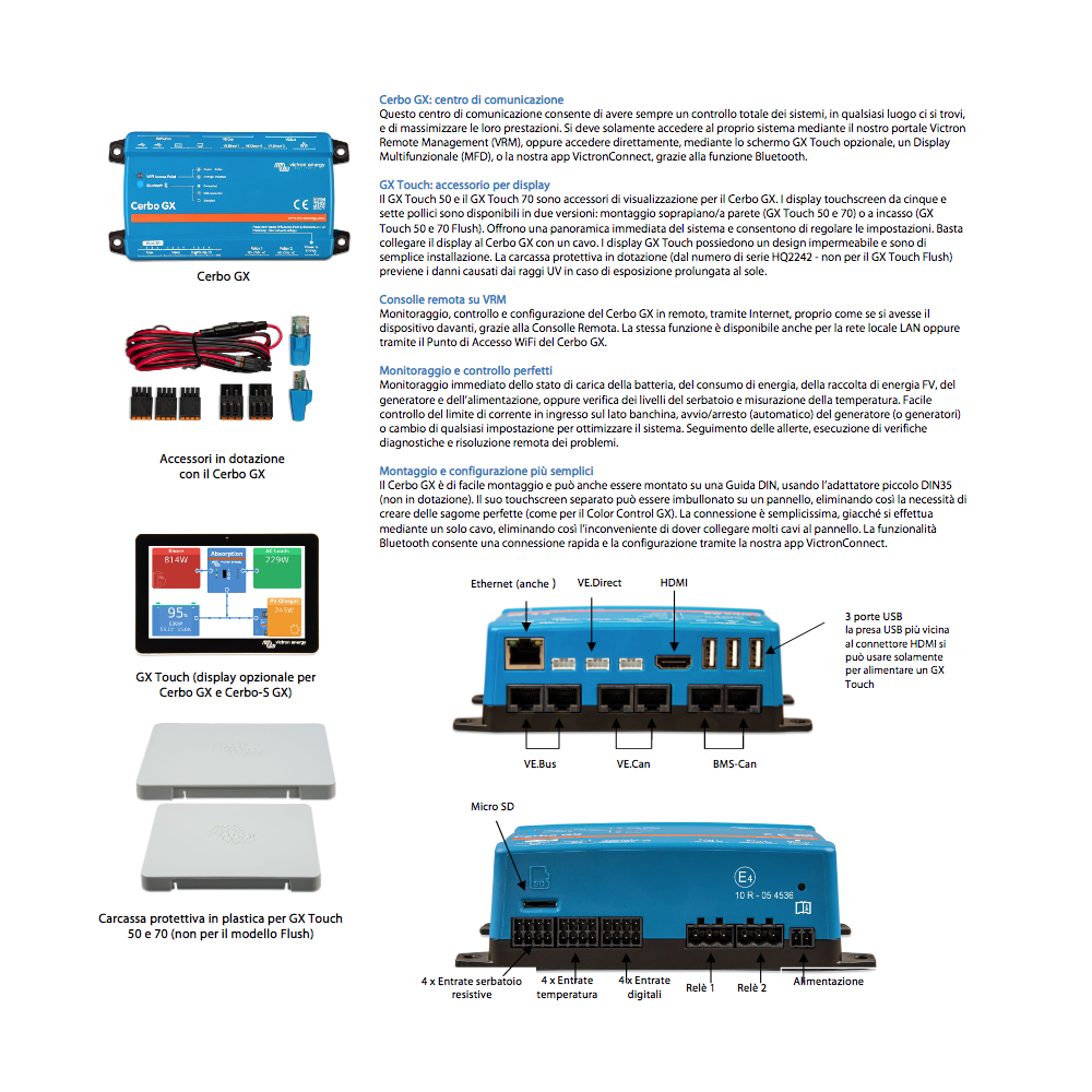 Victron Cerbo GX Unità di monitoraggio del sistema