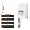 Solis 6kW batteria Dyness 9.6kWh ON-GRID CEI-021 Sistema di accumulo monofase kit fotovoltaico