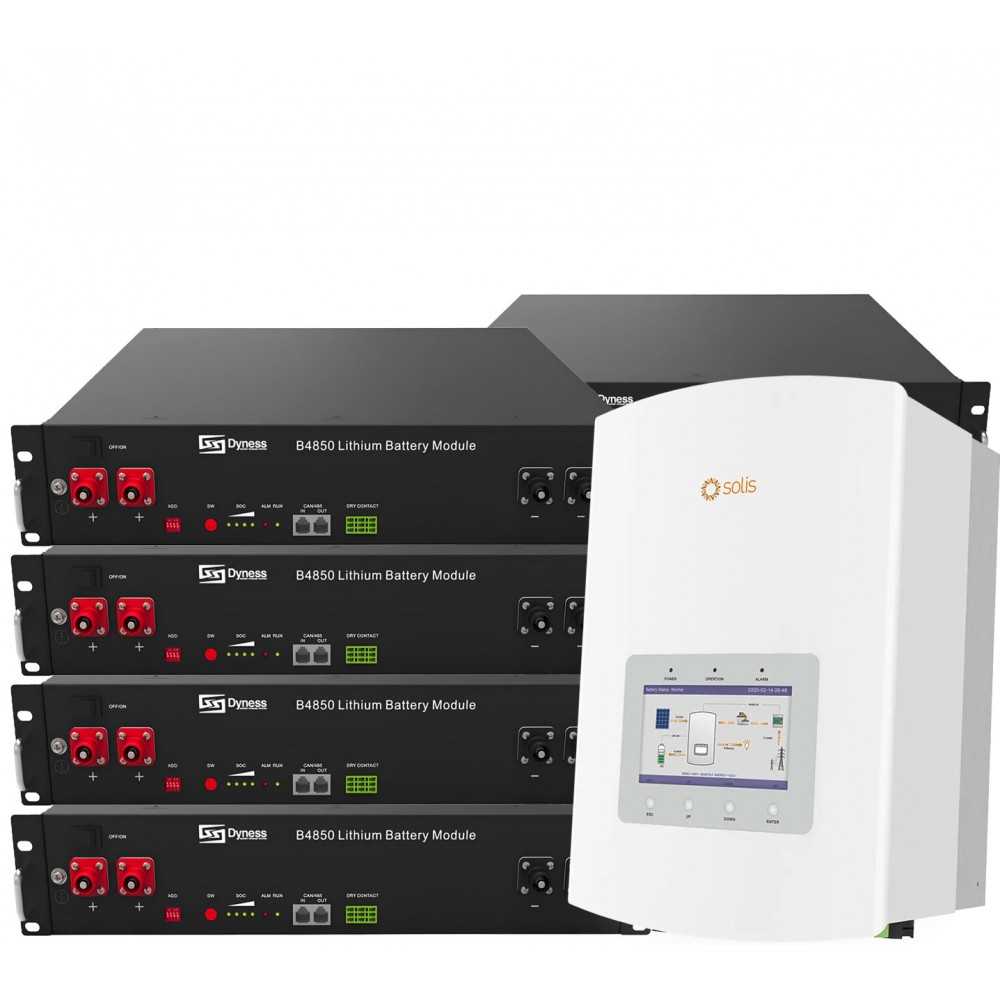 Solis 6kW Dyness Battery 19.2kWh ON-GRID CEI-021 Single-phase storage system photovoltaic kit