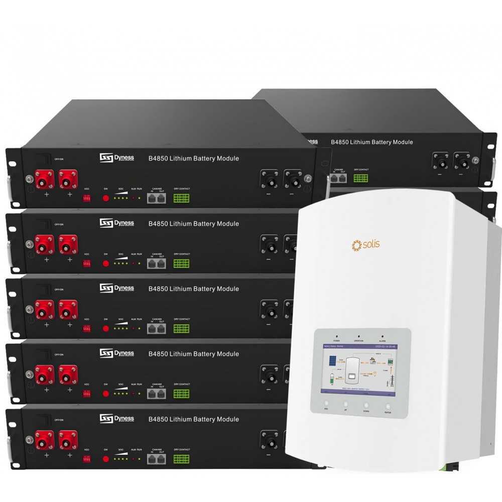 Solis 6kW Dyness Battery 24kWh ON-GRID CEI-021 Single-phase storage system photovoltaic kit