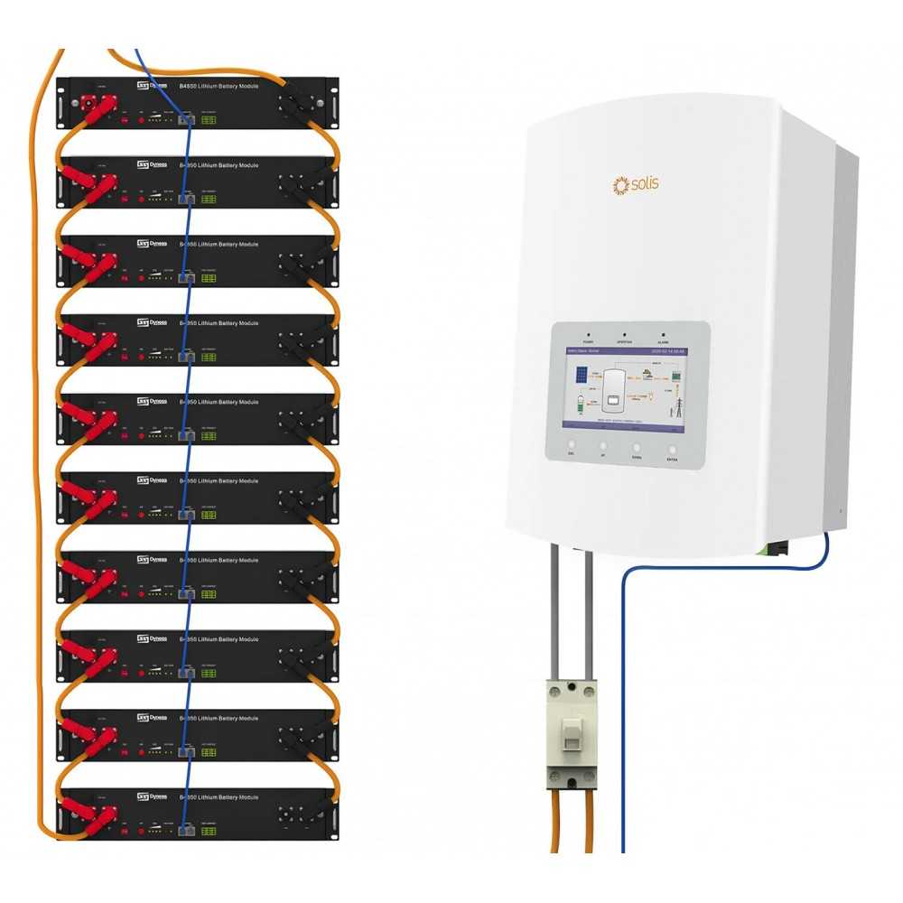 Solis 6kW batteria Dyness 24kWh ON-GRID CEI-021 Sistema di accumulo monofase kit fotovoltaico