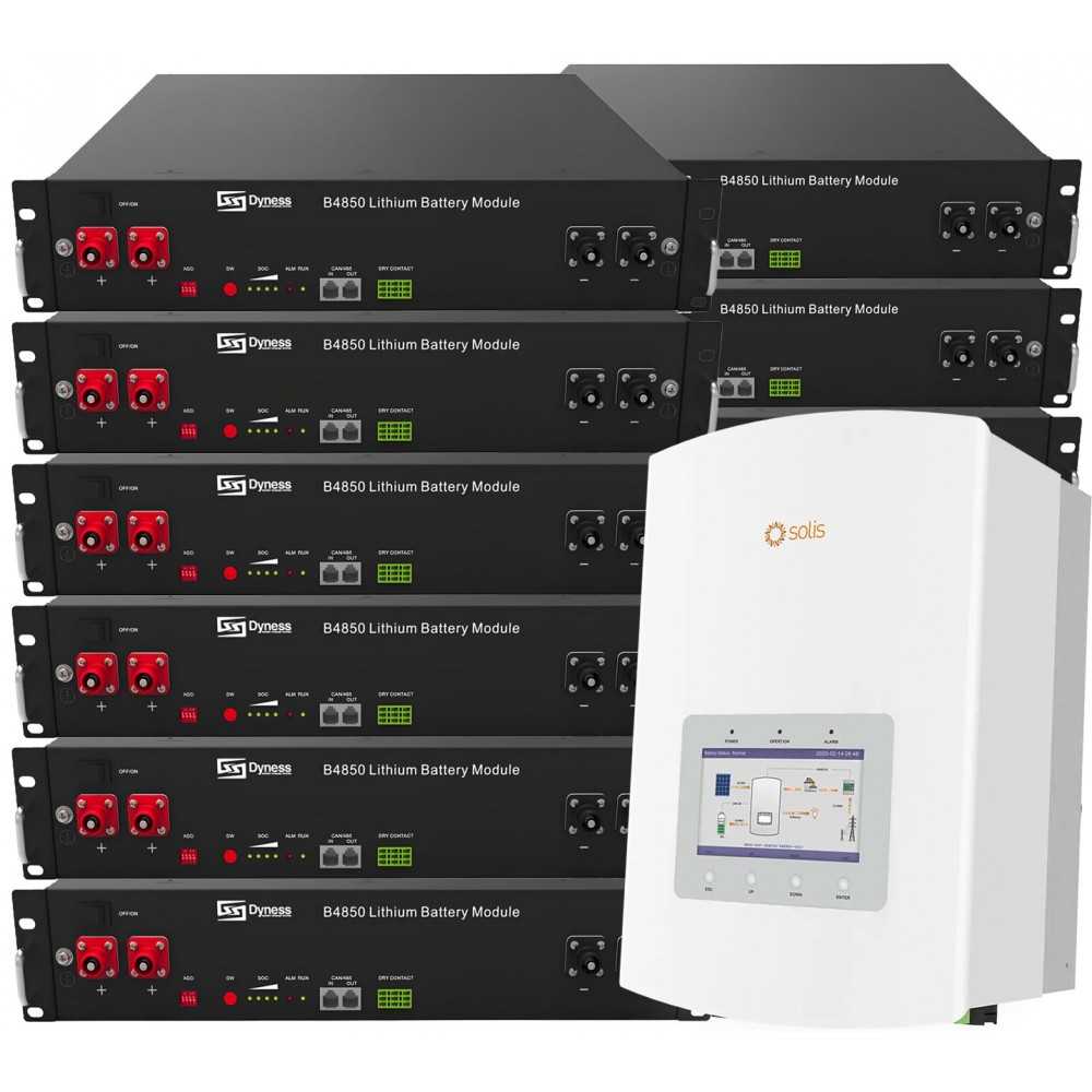 Solis 6kW Dyness Battery 28.8kWh ON-GRID CEI-021 Single-phase storage system photovoltaic kit