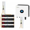 Growatt 6kW batteria Dyness 9.6kWh OFF-GRID Sistema di accumulo monofase kit fotovoltaico