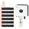 Growatt 6kW batteria Dyness 14.4kWh OFF-GRID Sistema di accumulo monofase kit fotovoltaico