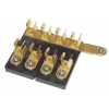 4-Place Terminal Block for glass fuses