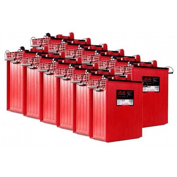 Rolls S2L16 24V 34.85kWh Battery Bank C100 Series 4000