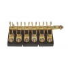 6-Place Terminal Block for glass fuses