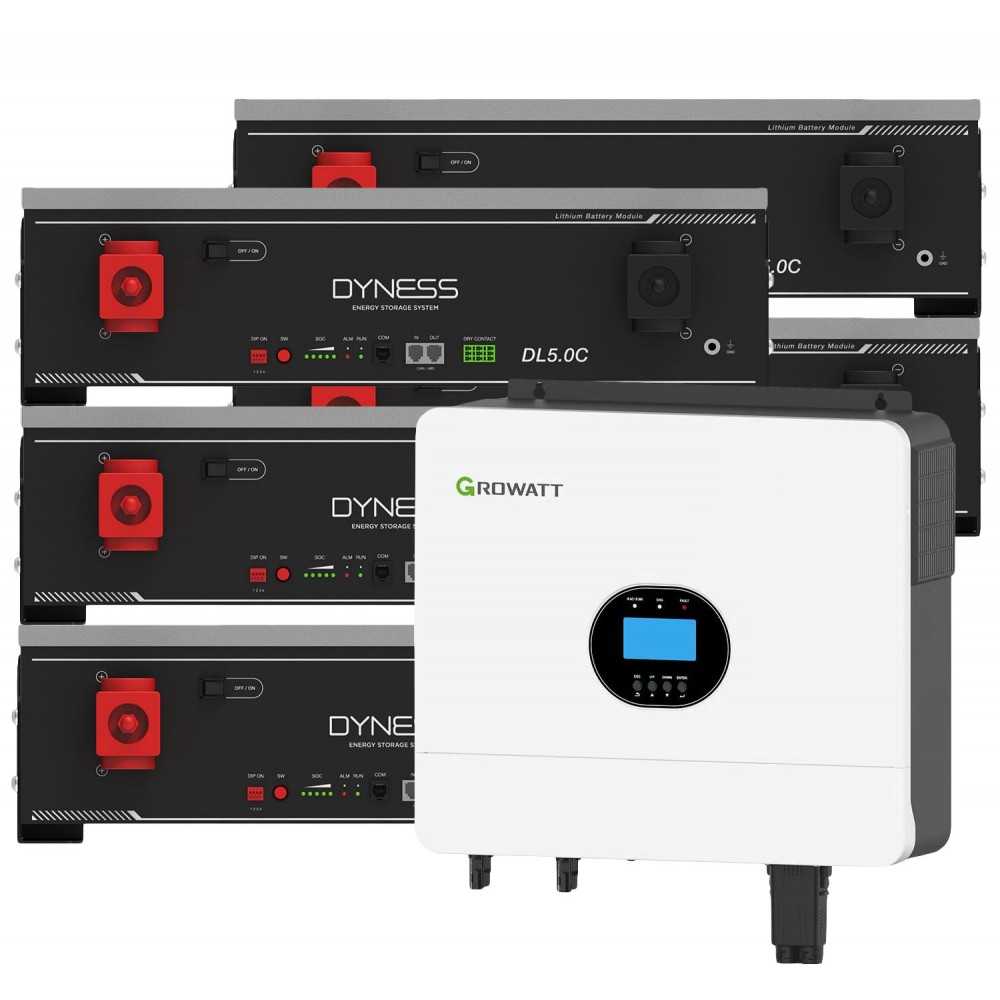 Growatt 6kW Dyness Battery 25.60kWh OFF-GRID Single-phase storage system photovoltaic kit