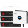 Growatt 6kW batteria Dyness 15.36kWh OFF-GRID Sistema di accumulo monofase kit fotovoltaico